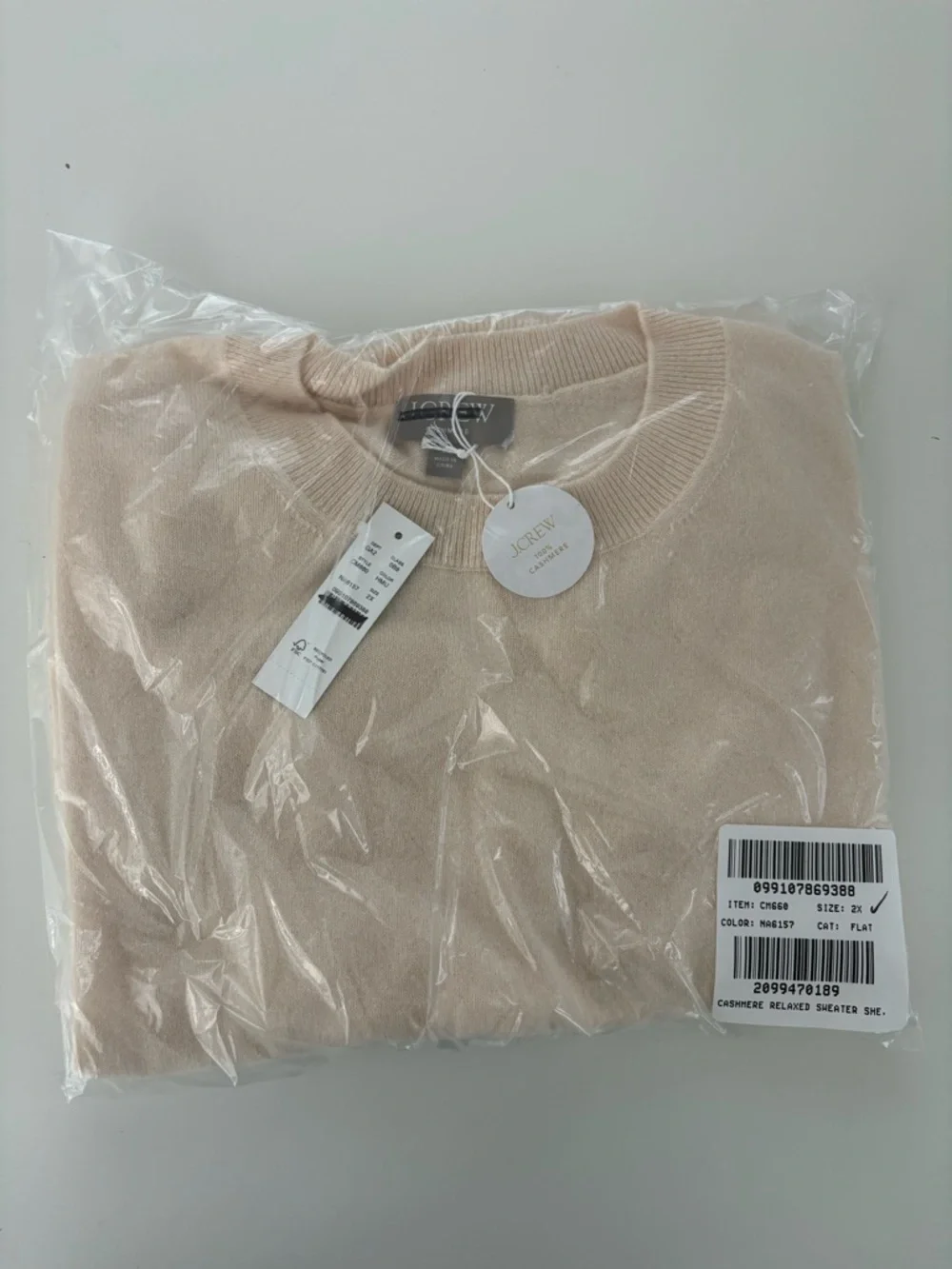 NWT J. Crew Cashmere Relaxed Sweater-vest Pink Heather Muslin
